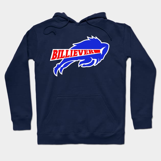 WNY Pride - Billiever - Buffalo Football Hoodie by Vector Deluxe